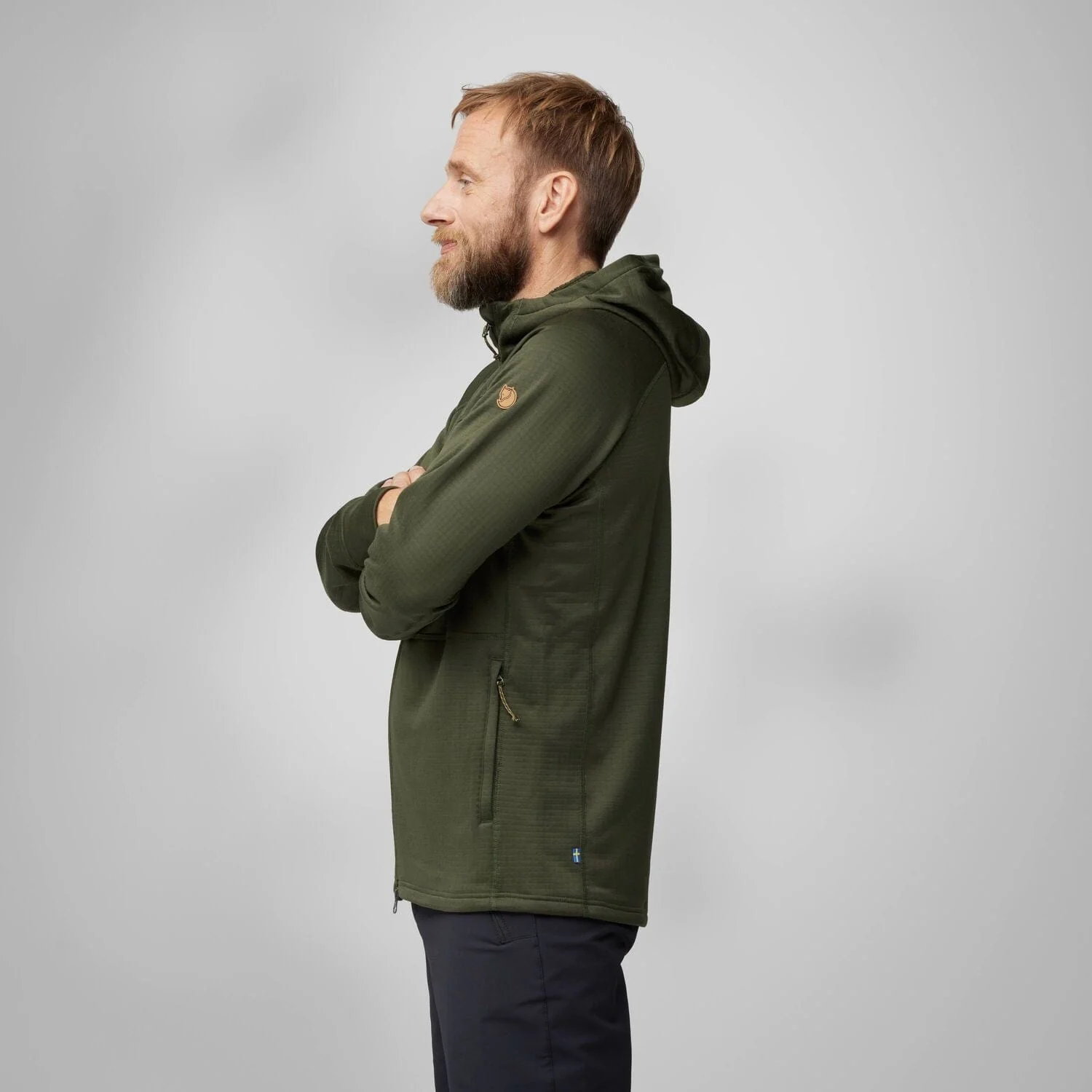Abisko Grid Fleece Hoodie M - Image 4